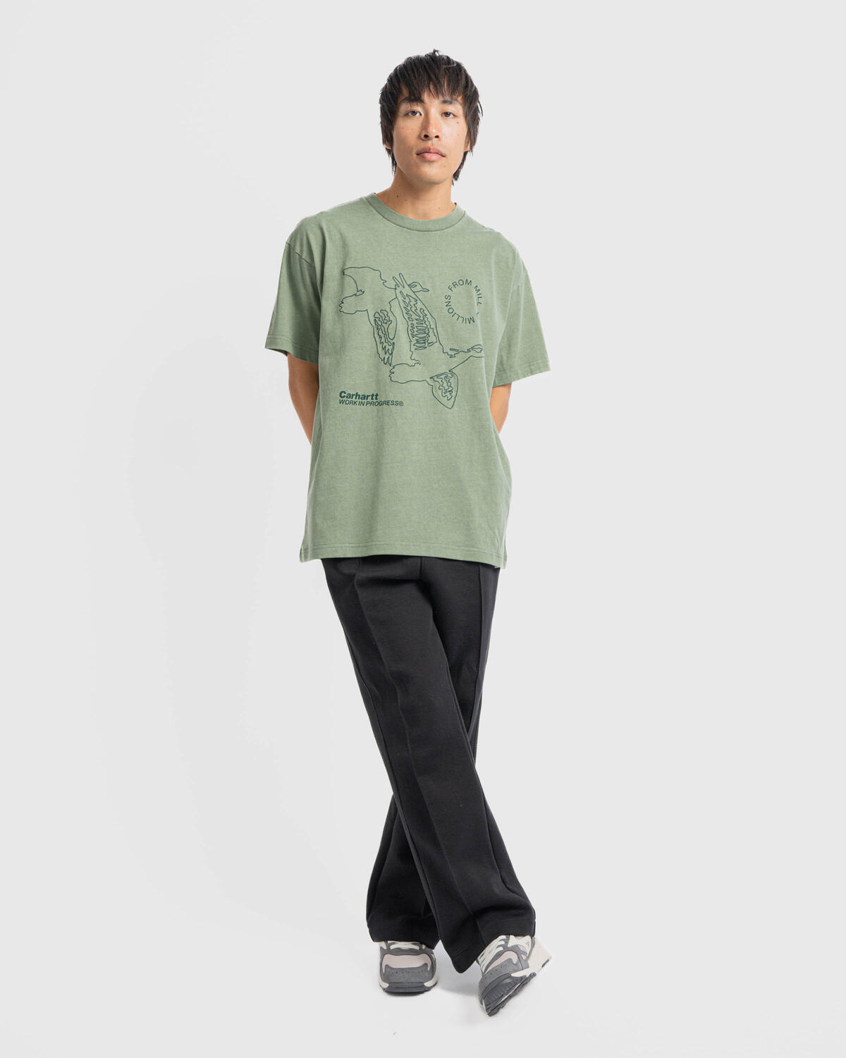 【名無しさんさん専用】Carhartt モスグリーン デッドストックDuck carhartt-wip-s-s-flying-ducks-